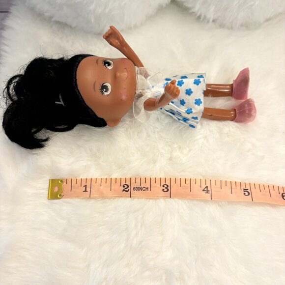 Greenbrier International 5" Doll White Blue Dress (SKU: 302TO) - Picture 6 of 7